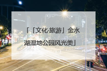 「文化·旅游」金水湖湿地公园风光美