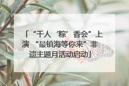 “千人‘粽’香会”上演 “最镇海等你来”非遗主题月活动启动
