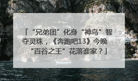 “兄弟团”化身“神鸟”智夺灵珠，《奔跑吧13》今晚“百谷之王”花落谁家？