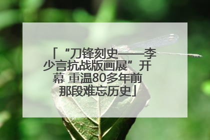 “刀锋刻史——李少言抗战版画展”开幕 重温80多年前那段难忘历史