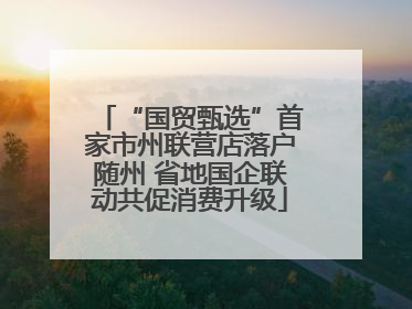“国贸甄选”首家市州联营店落户随州 省地国企联动共促消费升级