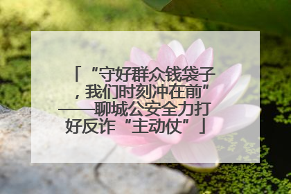 “守好群众钱袋子，我们时刻冲在前”——聊城公安全力打好反诈“主动仗”
