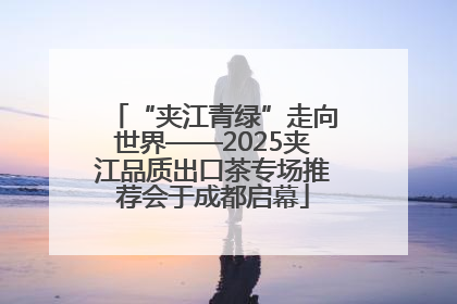 “夹江青绿”走向世界——2025夹江品质出口茶专场推荐会于成都启幕