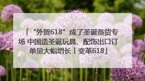 “外贸618”成了圣诞备货专场 中国造圣诞玩具、配饰出口订单量大幅增长丨变革618