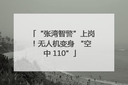 “张湾智警”上岗！无人机变身 “空中 110”