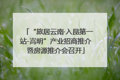 “旅居云南·入昆第一站-嵩明”产业招商推介暨房源推介会召开