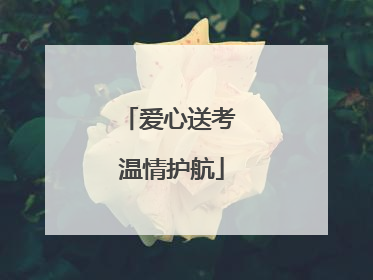 爱心送考 温情护航