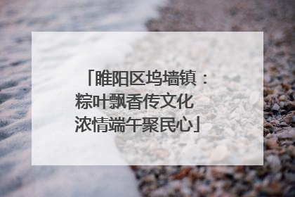 睢阳区坞墙镇：粽叶飘香传文化 浓情端午聚民心