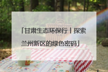 甘肃生态环保行丨探索兰州新区的绿色密码