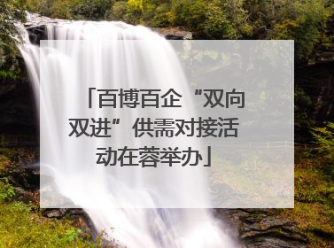 百博百企“双向双进”供需对接活动在蓉举办