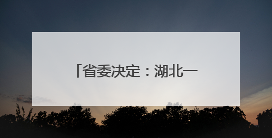 省委决定：湖北一高校领导班子调整