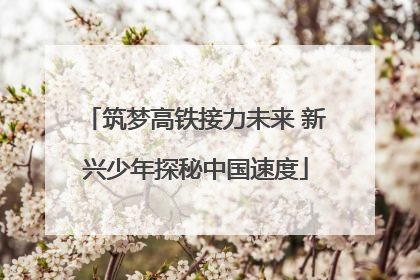 筑梦高铁接力未来 新兴少年探秘中国速度