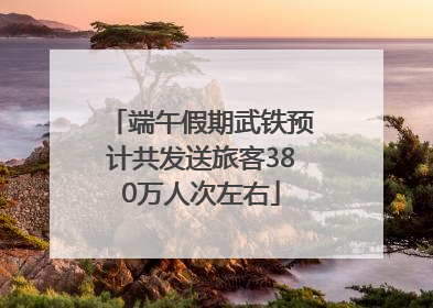端午假期武铁预计共发送旅客380万人次左右