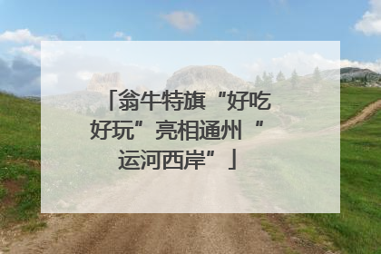 翁牛特旗“好吃好玩”亮相通州“运河西岸”