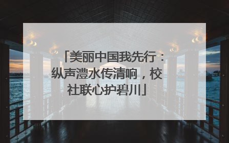 美丽中国我先行：纵声澧水传清响，校社联心护碧川