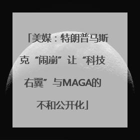 美媒：特朗普马斯克“闹崩”让“科技右翼”与MAGA的不和公开化