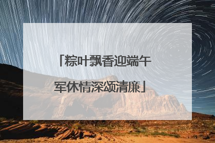 粽叶飘香迎端午 军休情深颂清廉