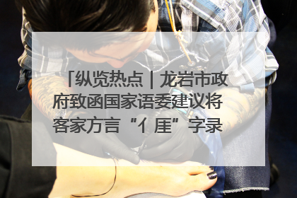 纵览热点｜龙岩市政府致函国家语委建议将客家方言“亻厓”字录入《新华字典》引发热议，当地回应