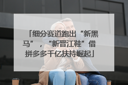细分赛道跑出“新黑马”，“新晋江鞋”借拼多多千亿扶持崛起