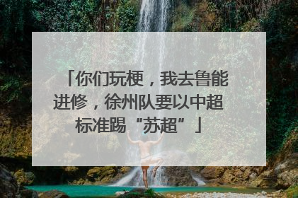 你们玩梗，我去鲁能进修，徐州队要以中超标准踢“苏超”