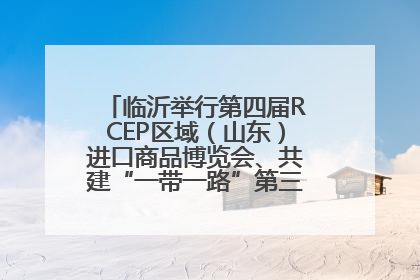 临沂举行第四届RCEP区域（山东）进口商品博览会、共建“一带一路”第三届临沂商城国际采购商大会新闻发布会