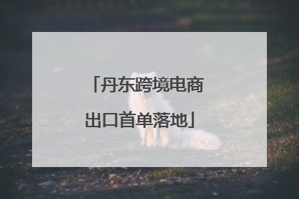 丹东跨境电商出口首单落地