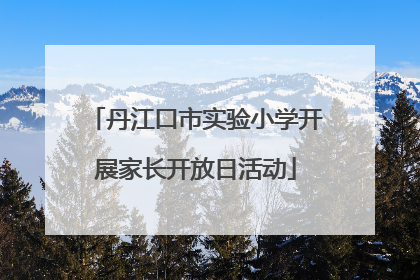 丹江口市实验小学开展家长开放日活动