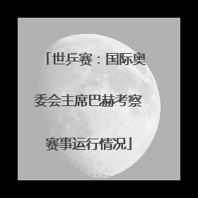 世乒赛：国际奥委会主席巴赫考察赛事运行情况