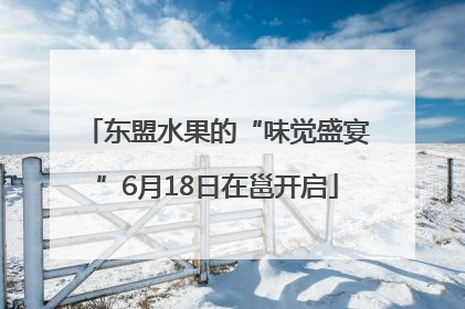 东盟水果的“味觉盛宴”6月18日在邕开启