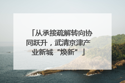 从承接疏解转向协同跃升，武清京津产业新城“焕新”