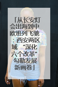 从长安灯会出海到中欧班列飞驰：西安两区域 “深化六个改革” 勾勒发展新画卷
