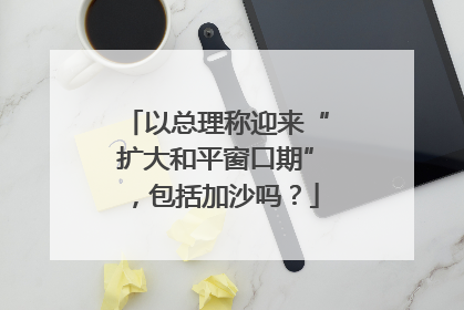 以总理称迎来“扩大和平窗口期”，包括加沙吗？
