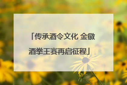 传承酒令文化 金徽酒拳王赛再启征程