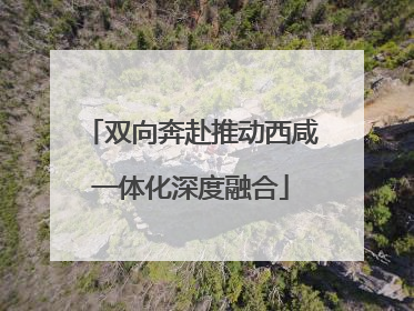 双向奔赴推动西咸一体化深度融合