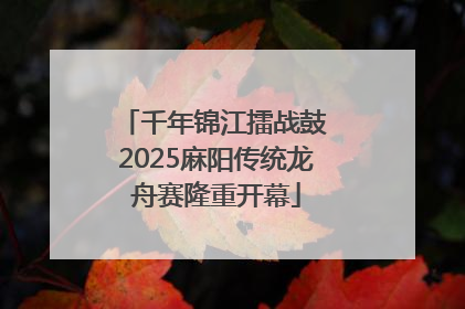 千年锦江擂战鼓 2025麻阳传统龙舟赛隆重开幕