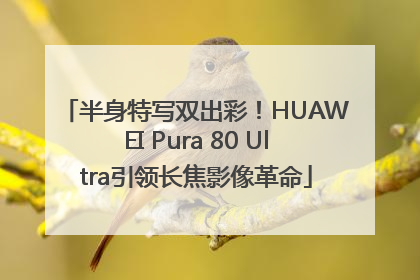 半身特写双出彩！HUAWEI Pura 80 Ultra引领长焦影像革命