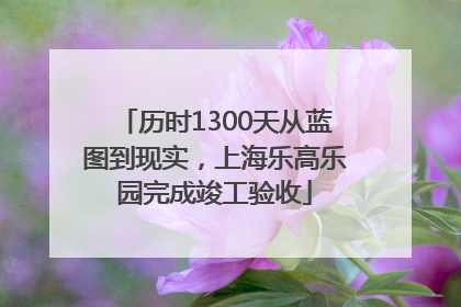 历时1300天从蓝图到现实，上海乐高乐园完成竣工验收