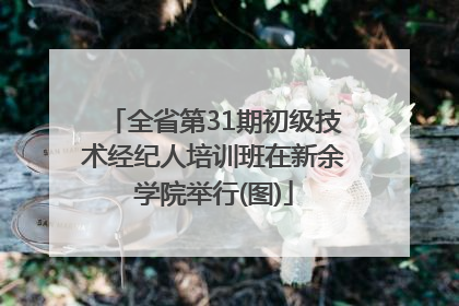 全省第31期初级技术经纪人培训班在新余学院举行(图)