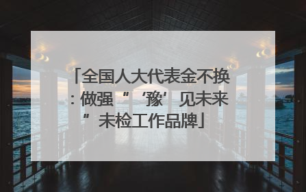 全国人大代表金不换：做强“‘豫’见未来”未检工作品牌