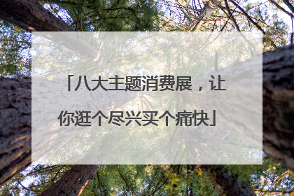 八大主题消费展，让你逛个尽兴买个痛快