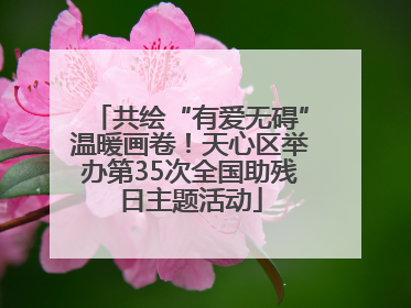 共绘“有爱无碍”温暖画卷！天心区举办第35次全国助残日主题活动