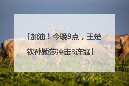 加油！今晚9点，王楚钦孙颖莎冲击3连冠