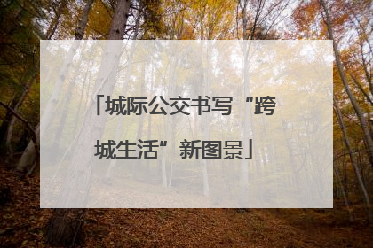 城际公交书写“跨城生活”新图景