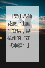 吴山八仙花展“出圈”背后，是杭州的“花式幸福”