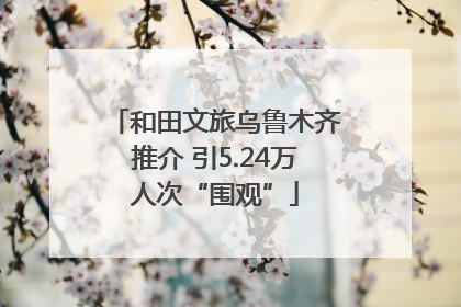 和田文旅乌鲁木齐推介 引5.24万人次“围观”