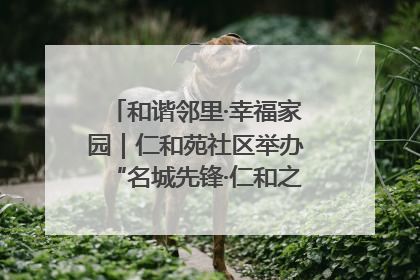 和谐邻里·幸福家园｜仁和苑社区举办“名城先锋·仁和之家”文明实践活动