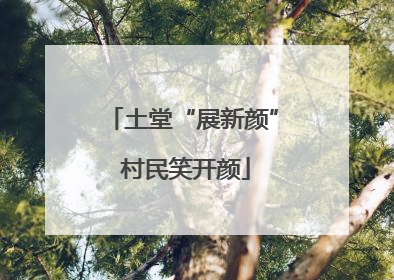 土堂“展新颜” 村民笑开颜