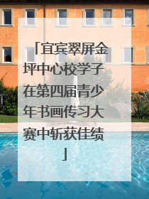 宜宾翠屏金坪中心校学子在第四届青少年书画传习大赛中斩获佳绩