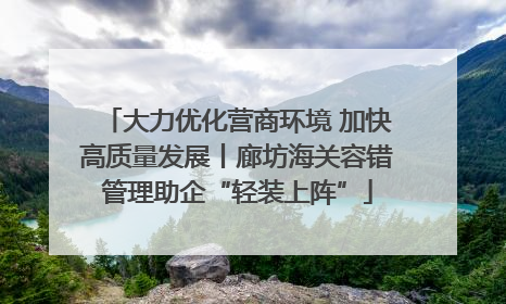 大力优化营商环境 加快高质量发展丨廊坊海关容错管理助企“轻装上阵”