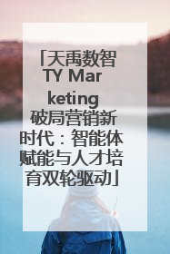 天禹数智 TY Marketing 破局营销新时代：智能体赋能与人才培育双轮驱动